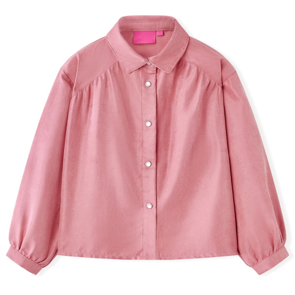 Vidaxl Børns bluse med lanterne ærmer 116 Old Pink