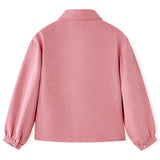 Blouse pour enfants vidaxl avec manches de lanterne 128 vieux rose