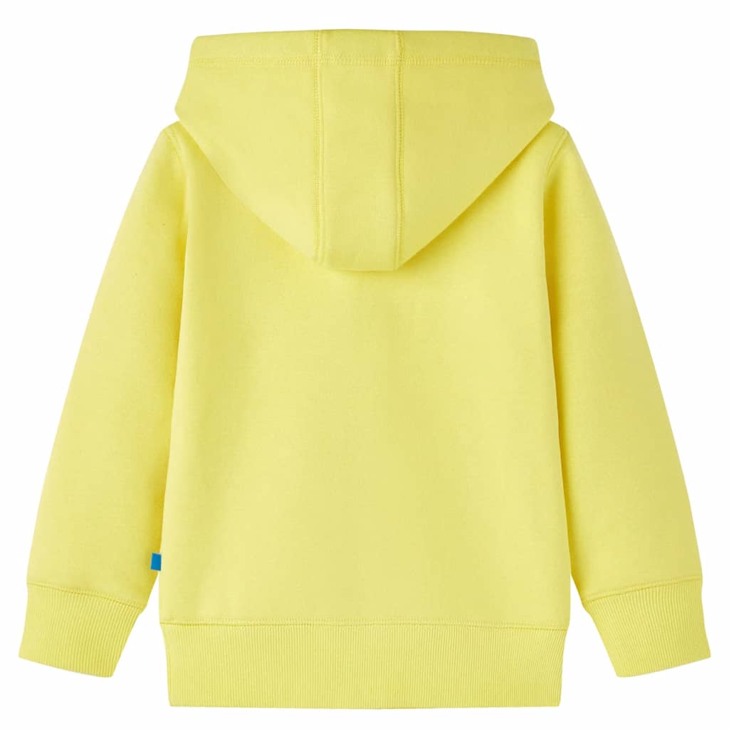 Vidaxl Children's Stupt With Hood and Zipper 92 Light Yellow