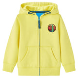 Vidaxl Children's Stupt With Hood and Zipper 116 Giallo chiaro