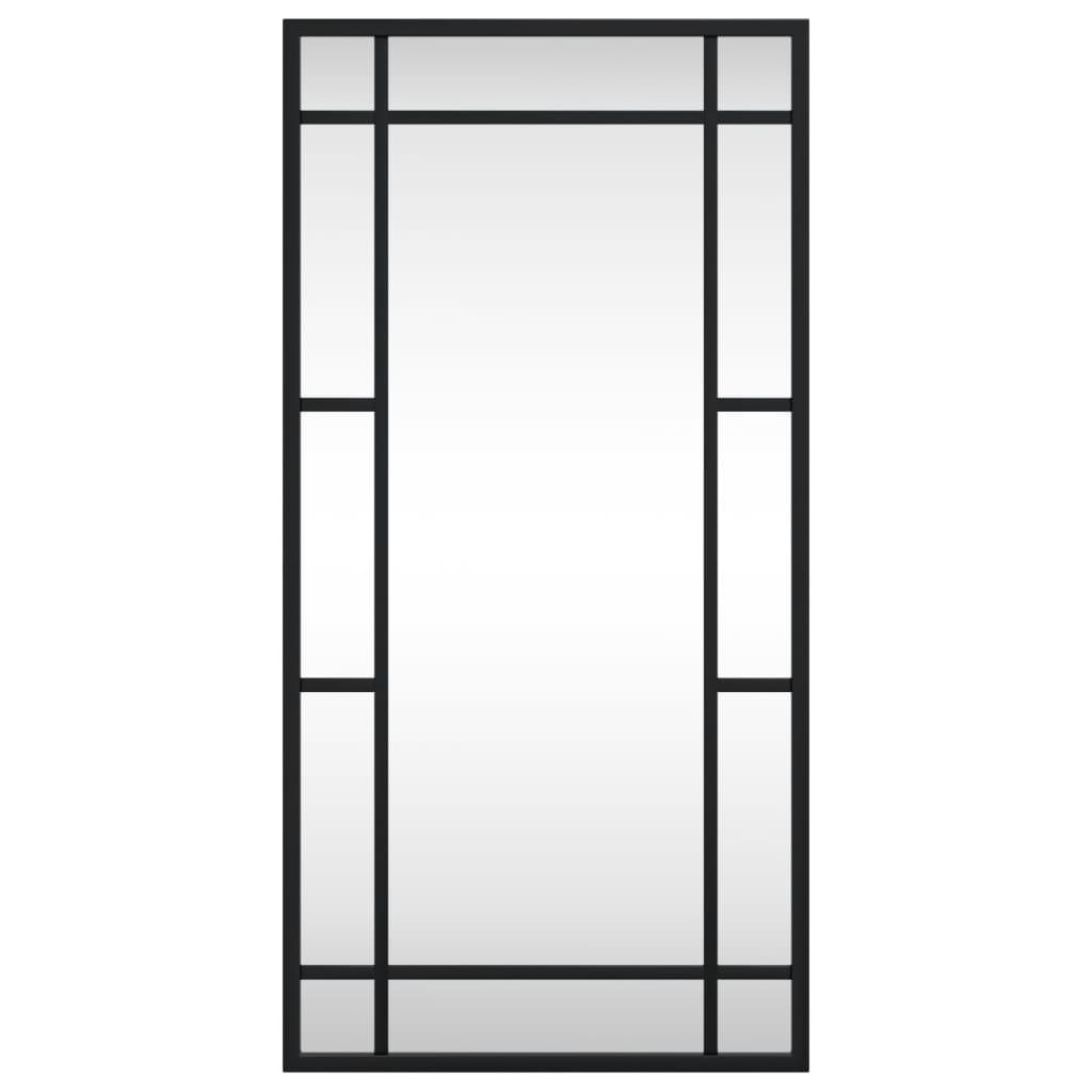 Vidaxl wall mirror rectangular 30x60 cm iron black