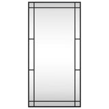 Vidaxl Mirror de pared rectangular 50x100 cm de hierro negro