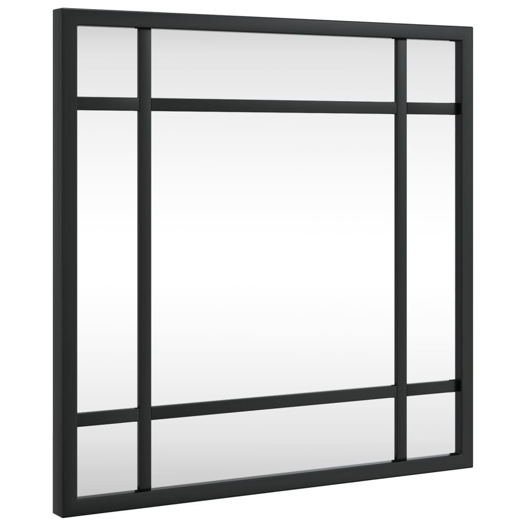 Vidaxl Wall Mirror cuadrado 30x30 cm de hierro negro