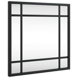 Vidaxl Wall Mirror cuadrado 30x30 cm de hierro negro