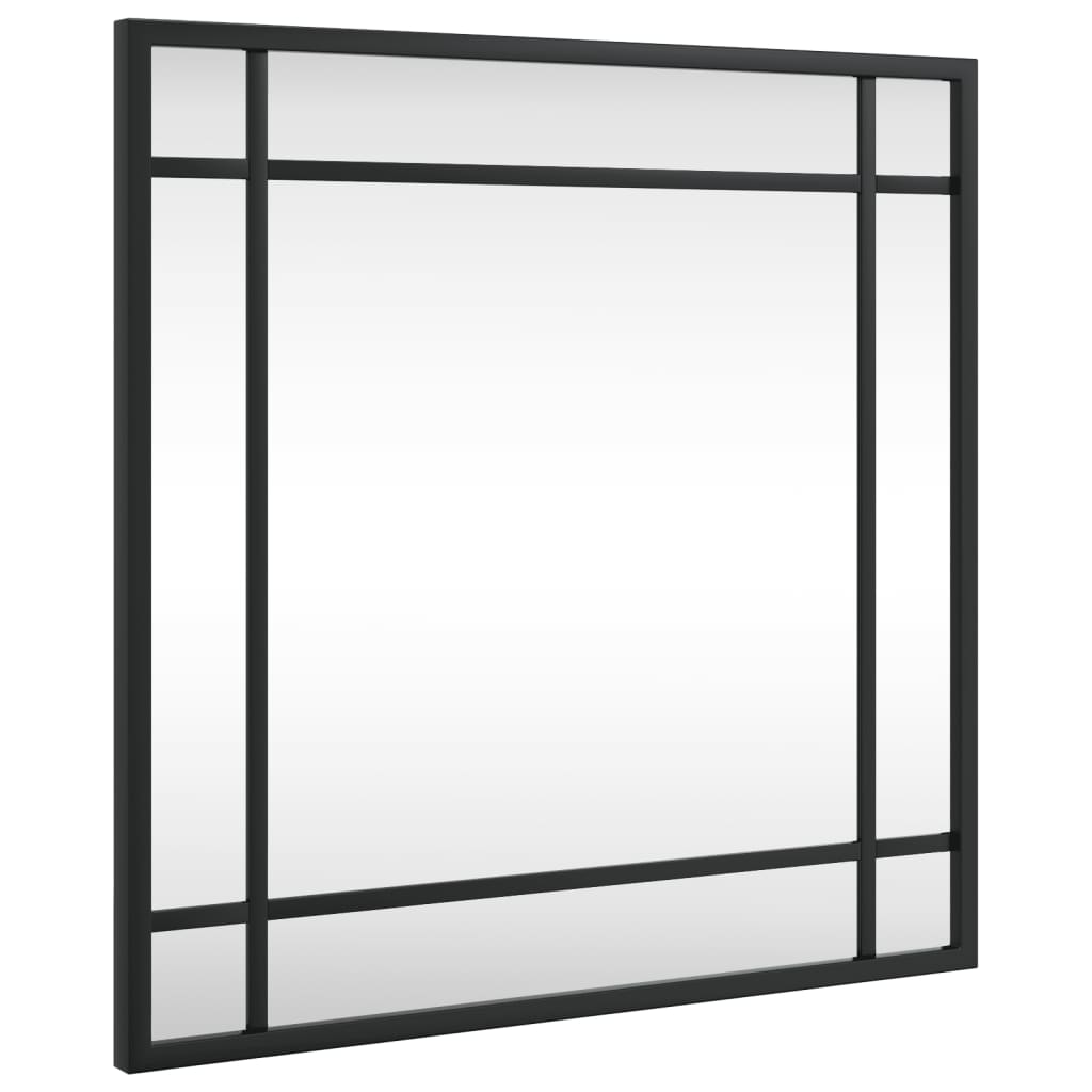 Vidaxl Wall Mirror Square 40x40 cm Iron Black