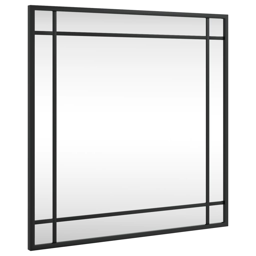 Vidaxl Wandspiegel Quadrat 50 x 50 cm Eisen schwarz