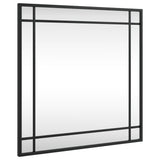 Vidaxl Wall Mirror Square 50x50 cm Żelazny czarny