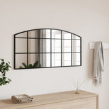 Vidaxl Mirror de pared boog 100x50 cm de hierro negro