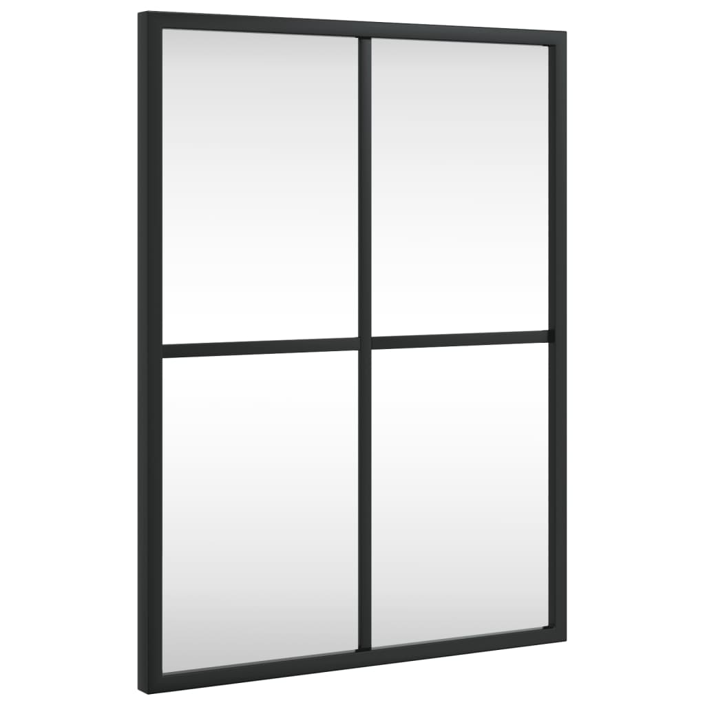 Vidaxl Mirror de pared rectangular 30x40 cm de hierro negro