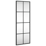 Vidaxl Mirror de pared rectangular 30x80 cm de hierro negro