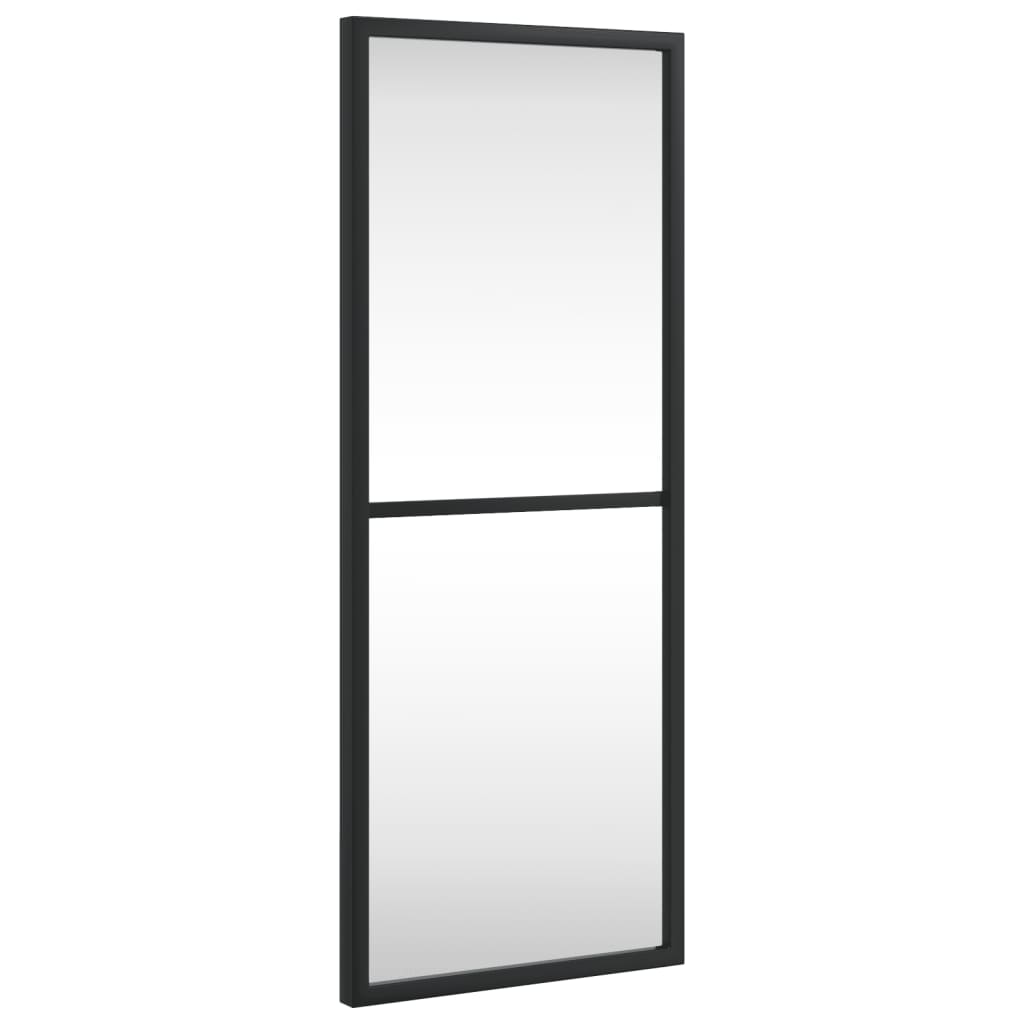 Vidaxl Wall Mirror Rectangular 20x50 cm Iron Black