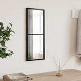 Vidaxl Mirror de pared rectangular 20x50 cm de hierro negro