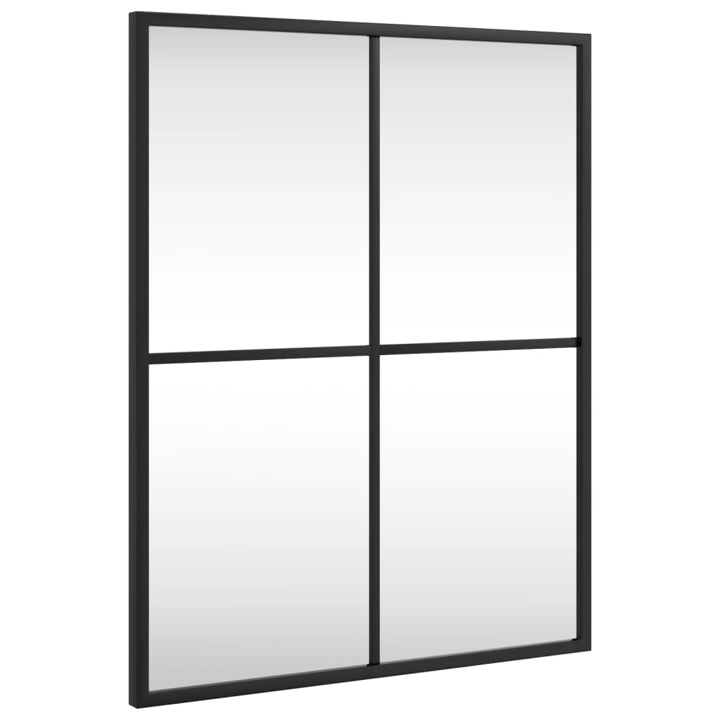 Vidaxl Mirror de pared rectangular 40x50 cm de hierro negro