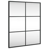 Vidaxl Mirror de pared rectangular 50x60 cm de hierro negro