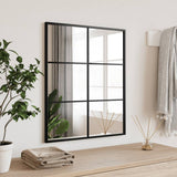 Vidaxl Mirror de pared rectangular 50x60 cm de hierro negro