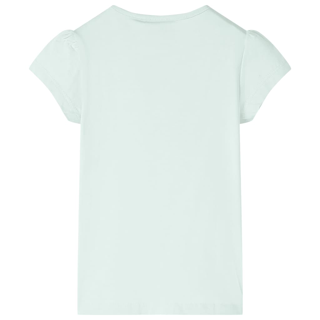 Vidaxl camisa para niños 104 menta ligera coloreada