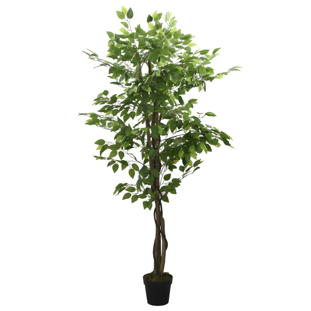 Vidaxl sztuczna roślina Ficus 630 liście 120 cm zielony