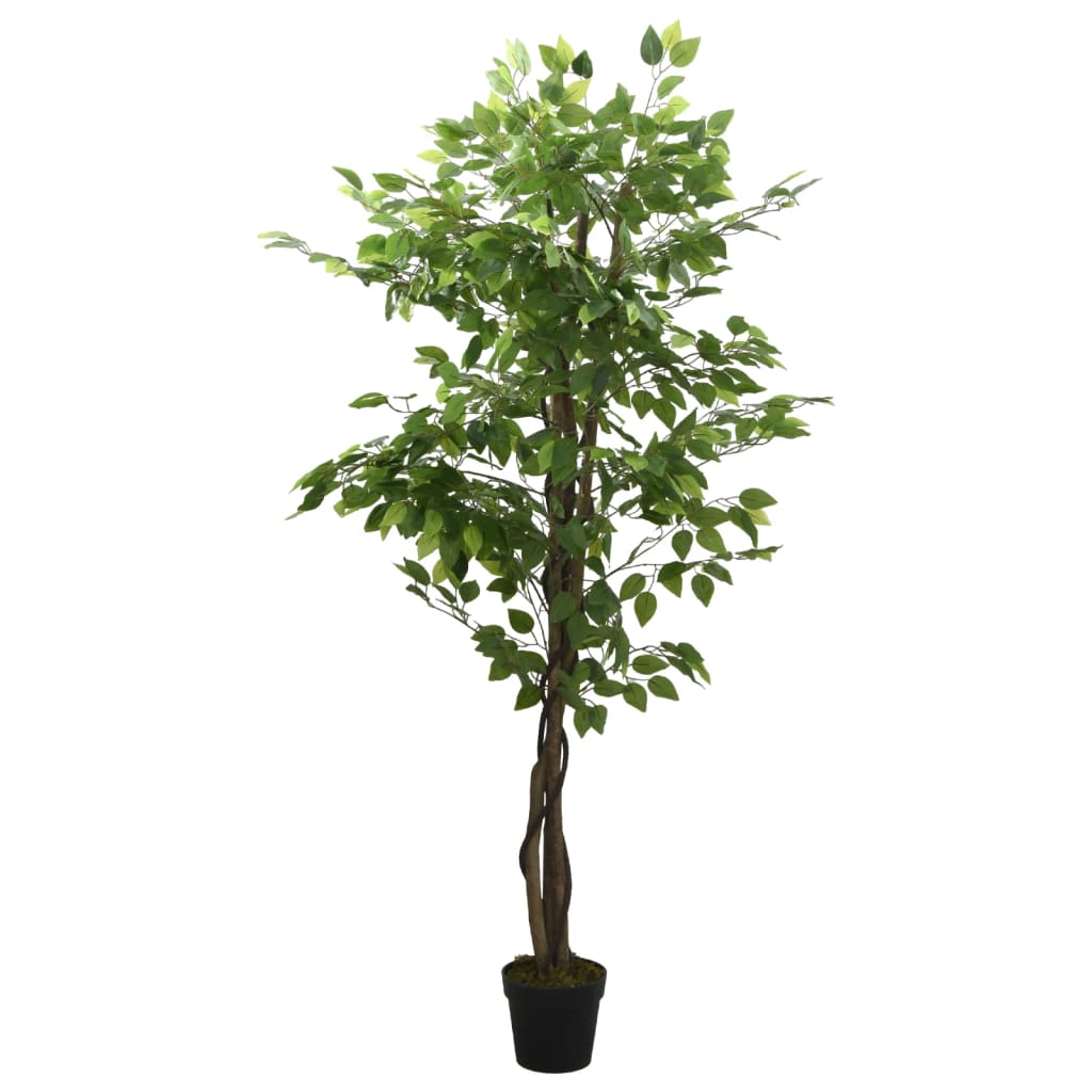 VIDAXL Künstliche Pflanze Ficus 630 Blätter 120 cm Grün