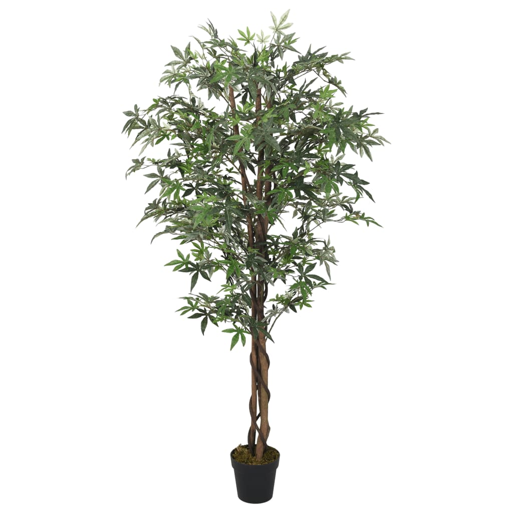 Vidaxl Umetno rastlino Maple Tree 224 listov 80 cm zelena