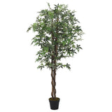 Vidaxl Kunstig plante Maple Tree 504 Blader 150 cm grønn