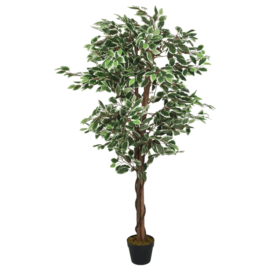 Vidaxl umělá rostlina ficus 756 listy 150 cm zelené