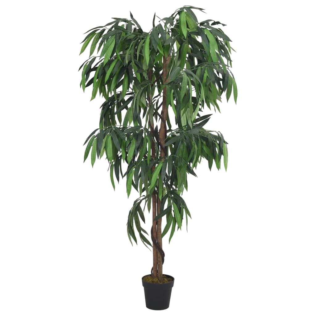 Vidaxl Umetna rastlina Mangoboom 450 listov 120 cm zelena