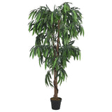 VIDAXL Künstliche Pflanze Mangoboom 900 Blätter 180 cm Grün