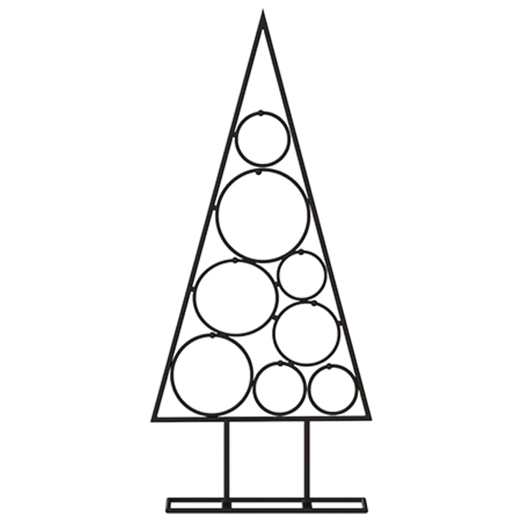 Vidaxl Weihnachtsdekoration Weihnachtsbaum 60 cm Metall Schwarz