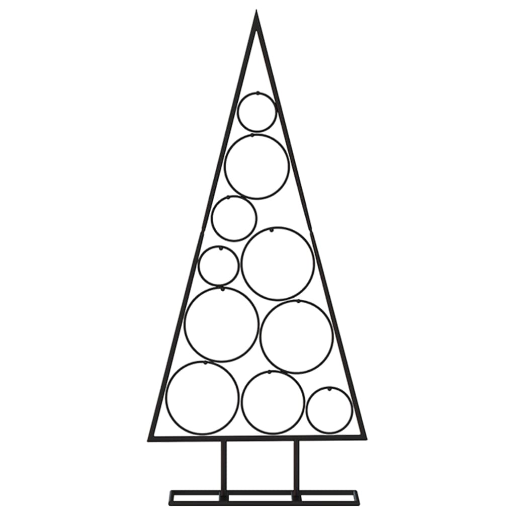 Vidaxl Christmas Decoration Christmas Tree 90 cm Metal Black