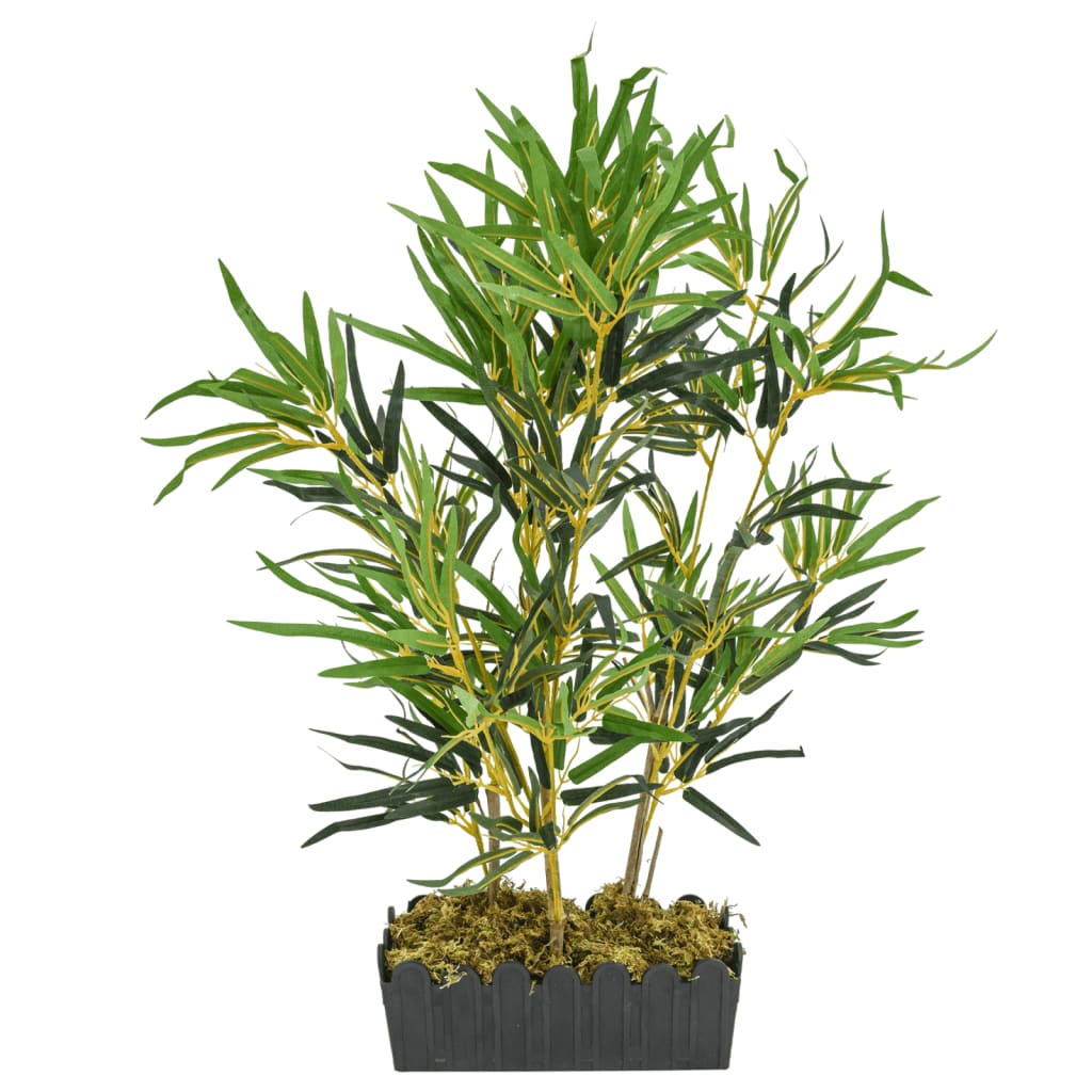 Vidaxl Artificial Plant Bamboo 368 lämnar 80 cm grön