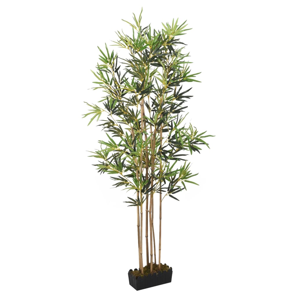 Vidaxl kunstig plante bambus 828 blader 150 cm grønn