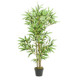 Vidaxl kunstig plante bambus 552 blader 120 cm grønn