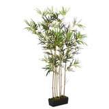 Vidaxl planta artificial bambú 552 hojas de 120 cm verde