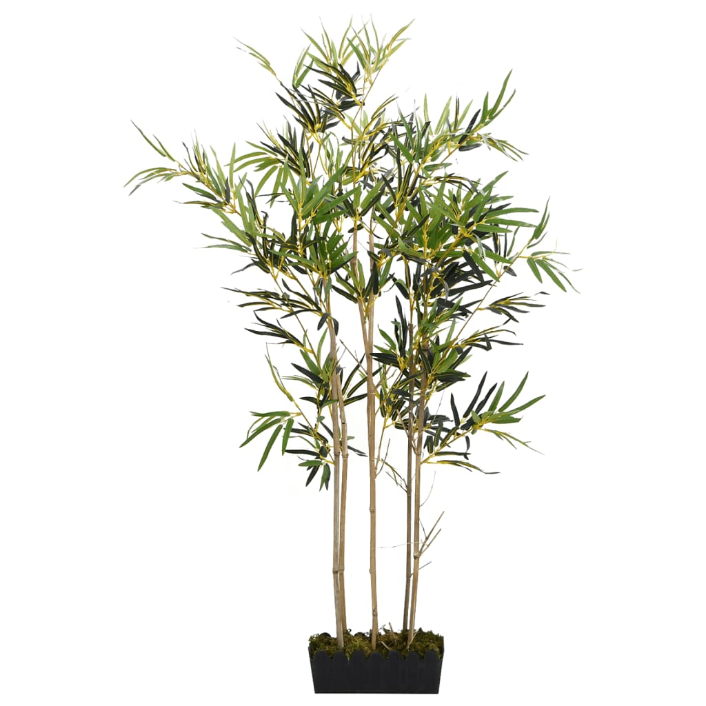 Vidaxl planta artificial bambú 552 hojas de 120 cm verde