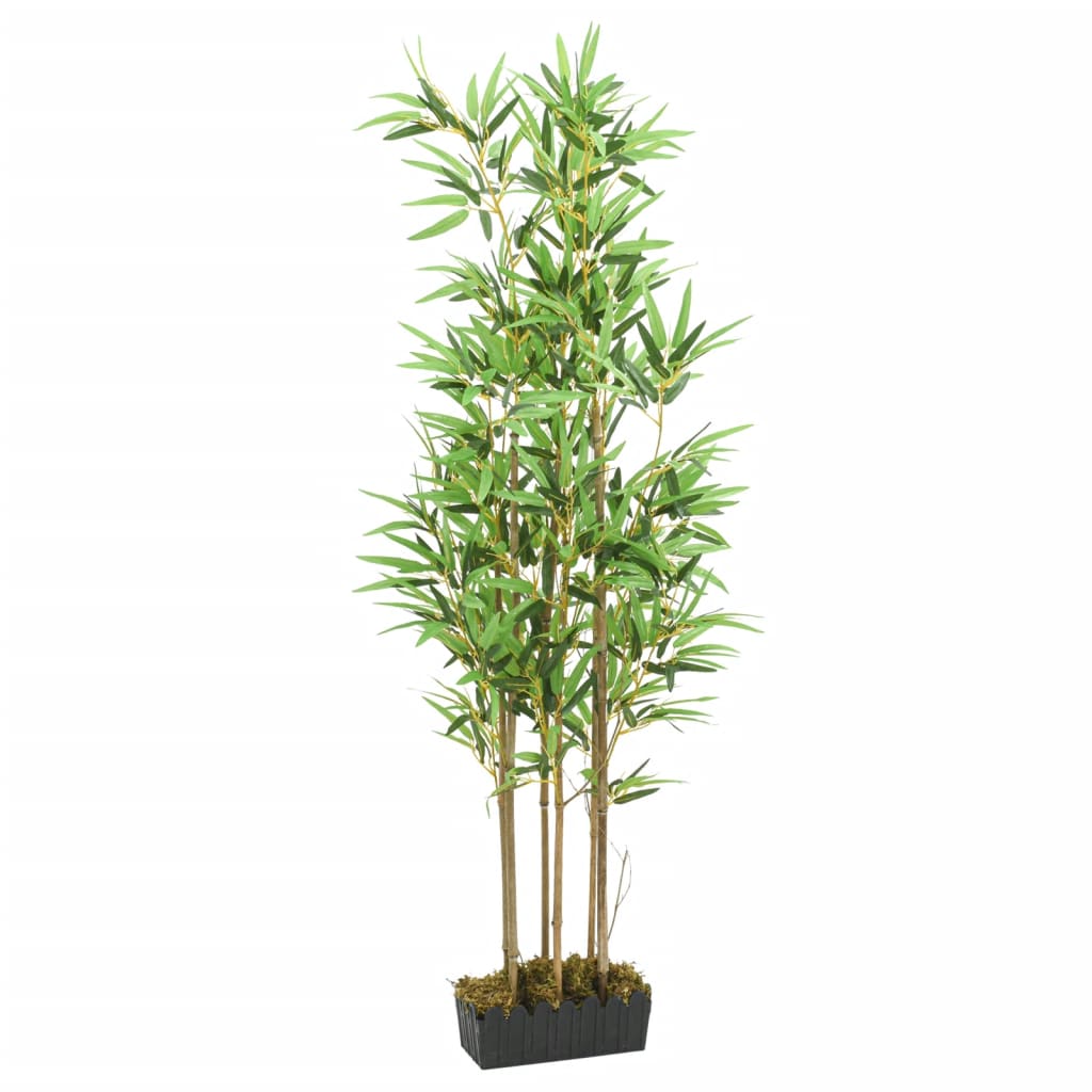 Vidaxl Bambú de planta artificial 828 Hojas de 150 cm verde