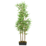 Vidaxl Bambú de planta artificial 828 Hojas de 150 cm verde