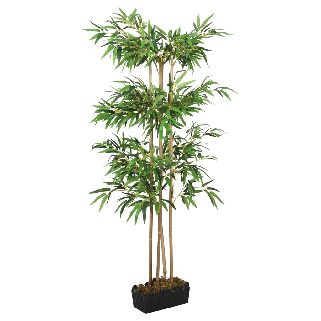 Vidaxl Bamboo per piante artificiali 380 foglie 80 cm verde