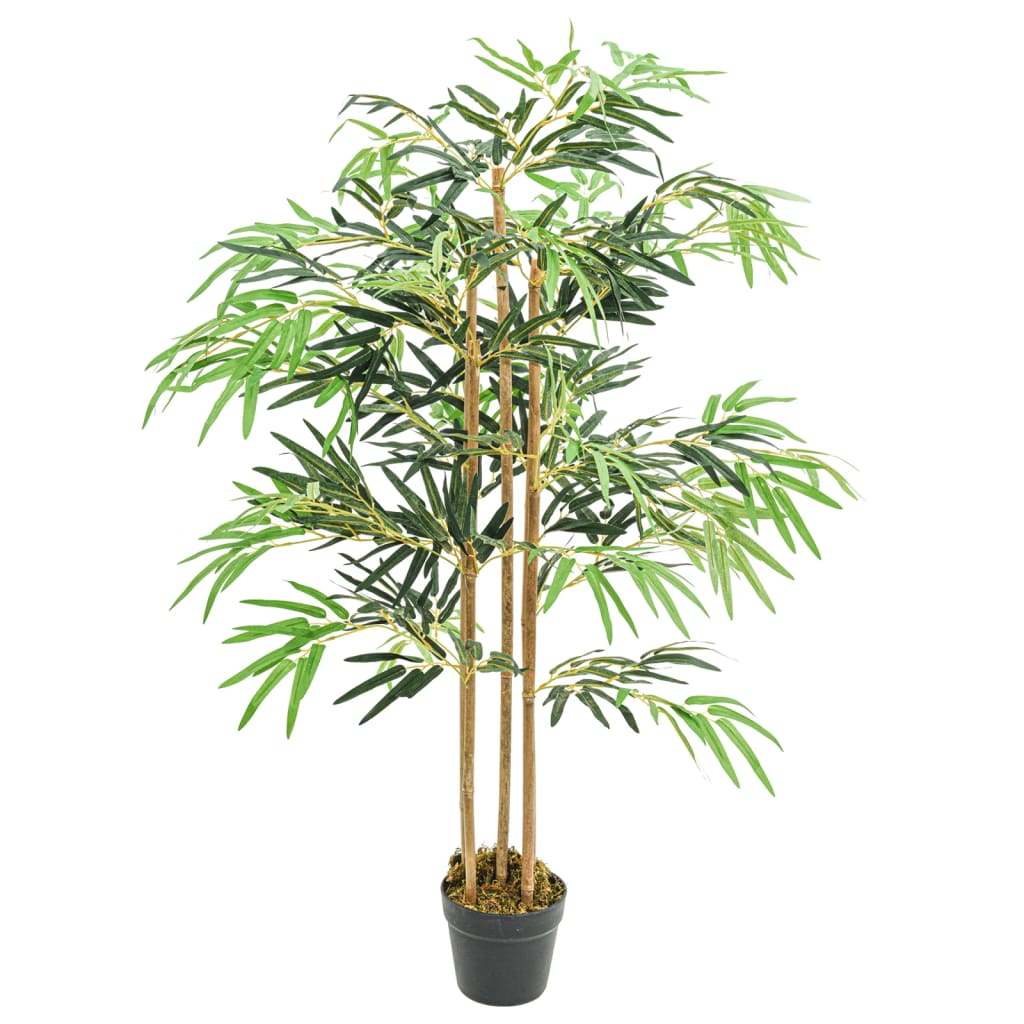 Vidaxl planta artificial bambú 730 hojas de 120 cm verde