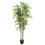 Vidaxl Bambú de planta artificial 1095 Hojas de 150 cm verde