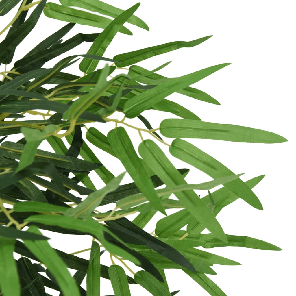 Vidaxl Artificial Plant Bamboo 730 Leaves 120 cm Green