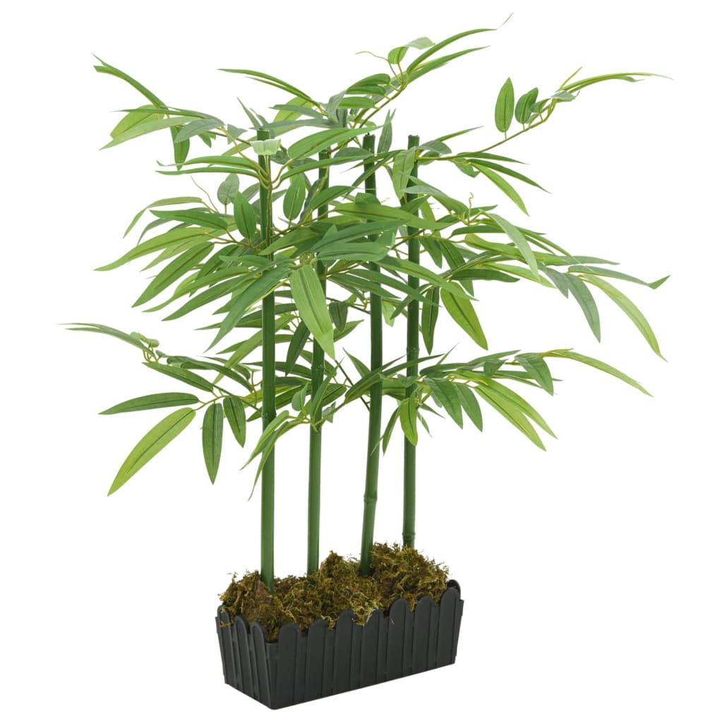 Vidaxl Bamboo plante artificielle 240 feuilles 80 cm verts