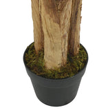 Vidaxl planta artificial Árbol de plátano 9 hojas de 120 cm verde