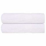 Serviettes de bain vidaxl 2 ST 100x150 cm 360 g m² 100% coton blanc