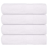 Serviettes de bain vidaxl 4 pcs 100x150 cm 360 g m² 100% coton blanc