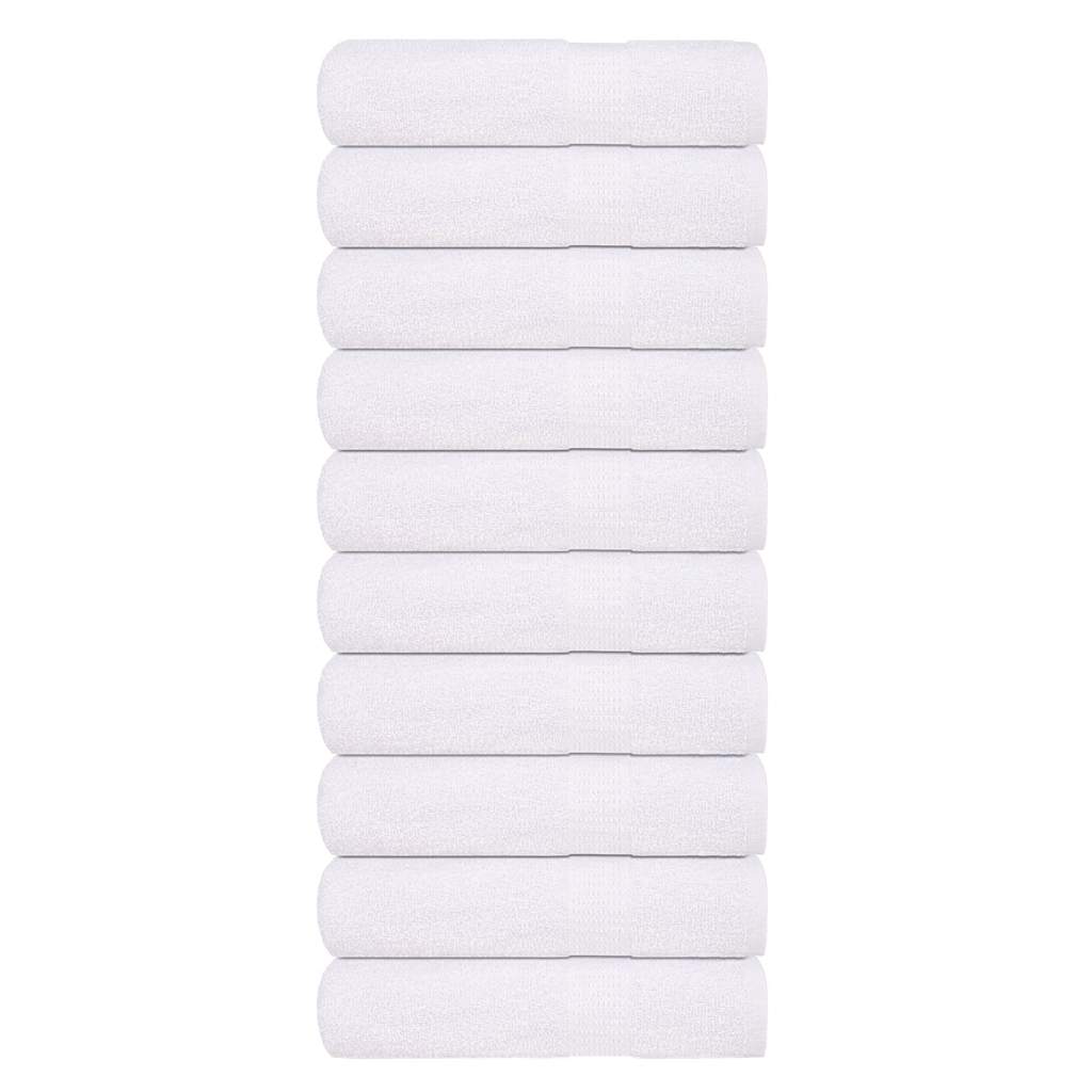 Vidaxl Bath towels 10 pcs 100x150 cm 360 g m² 100% cotton white