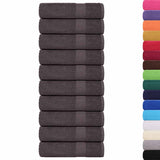 VidaXL Towels 50st 50x100 cm 360 g m² 100% cotton anthracite colored