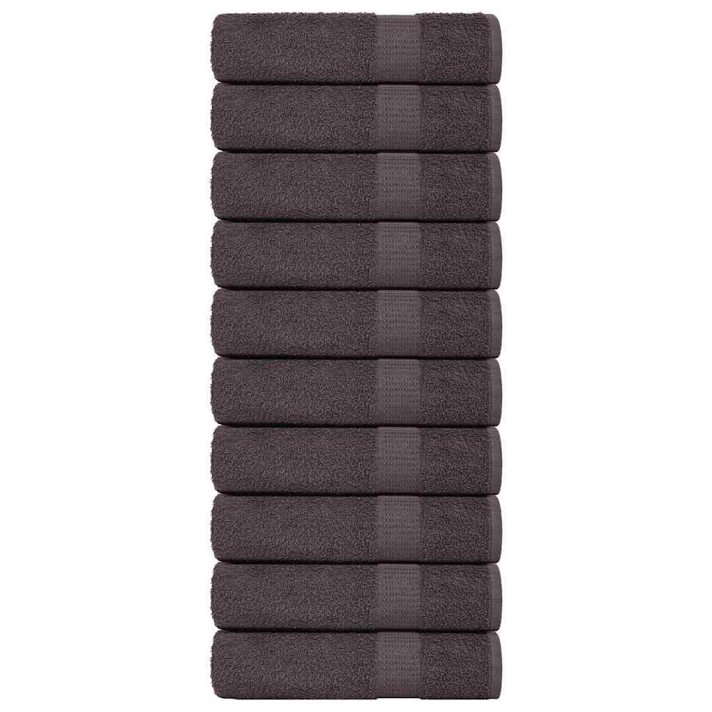 Vidaxl Bath towels 10 pcs 100x150 cm 360 g m² 100% cotton anthracite