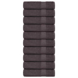 Vidaxl Bath towels 10 pcs 100x150 cm 360 g m² 100% cotton anthracite