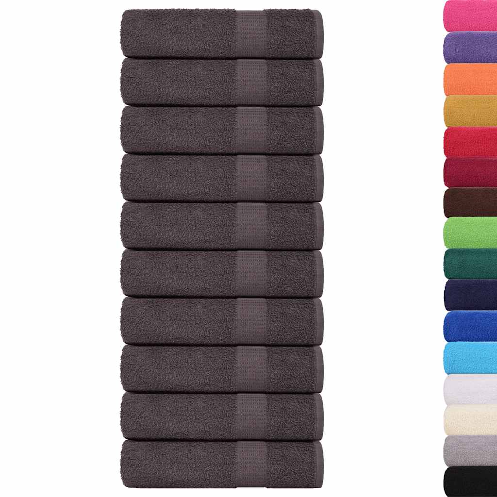 Vidaxl Bath towels 10 pcs 100x150 cm 360 g m² 100% cotton anthracite