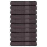 Serviettes sauna vidaxl 10 ST 80x200 cm 360 g m² 100% coton anthracite